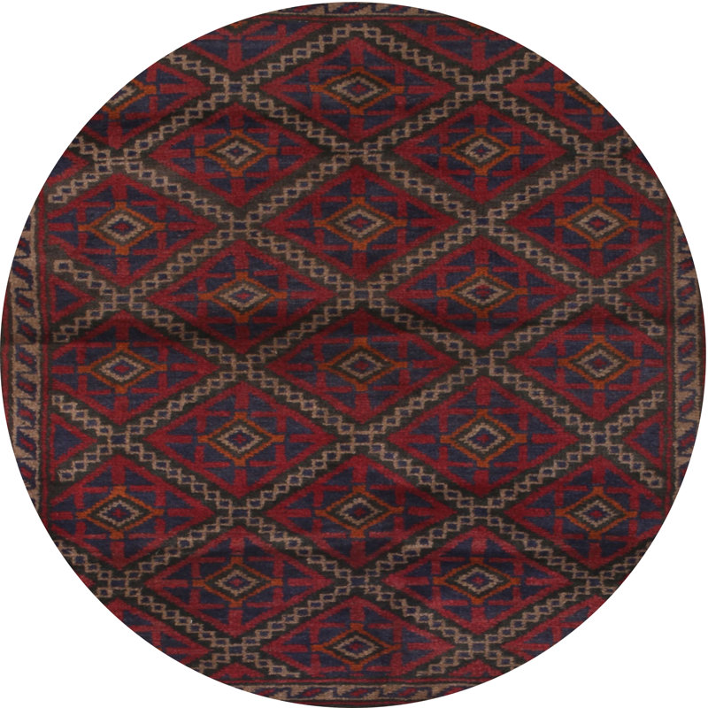 East Urban Home Contemporary Red/Blue Area Rug Wayfair